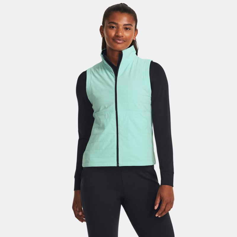 Chaleco Under Armour Storm Revo para mujer Neo Turquoise / Metalico Plata XS